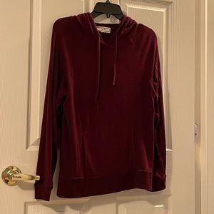 Burgundy hoodie
